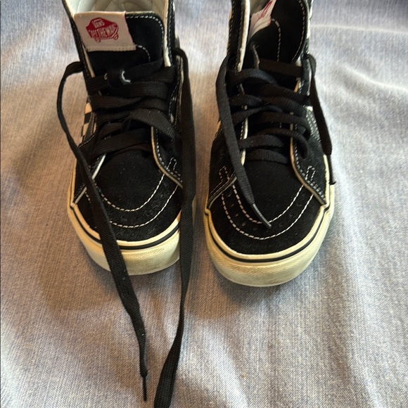 Vans Black and White High-Top Sneakers - Picture 7 of 12